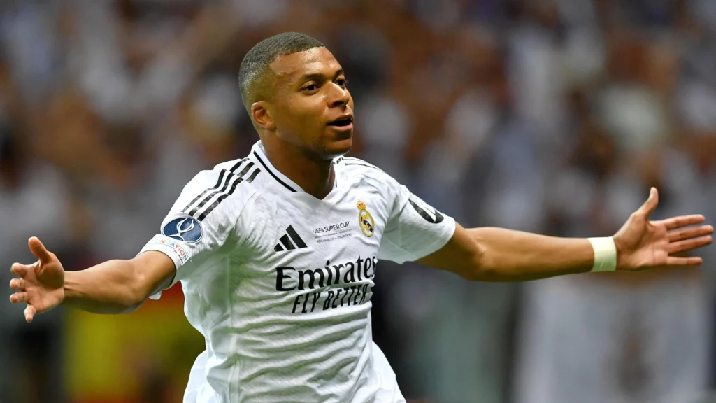 Mbappe on target as Real Madrid claim UEFA Super Cup with 2-0 win over Atalanta